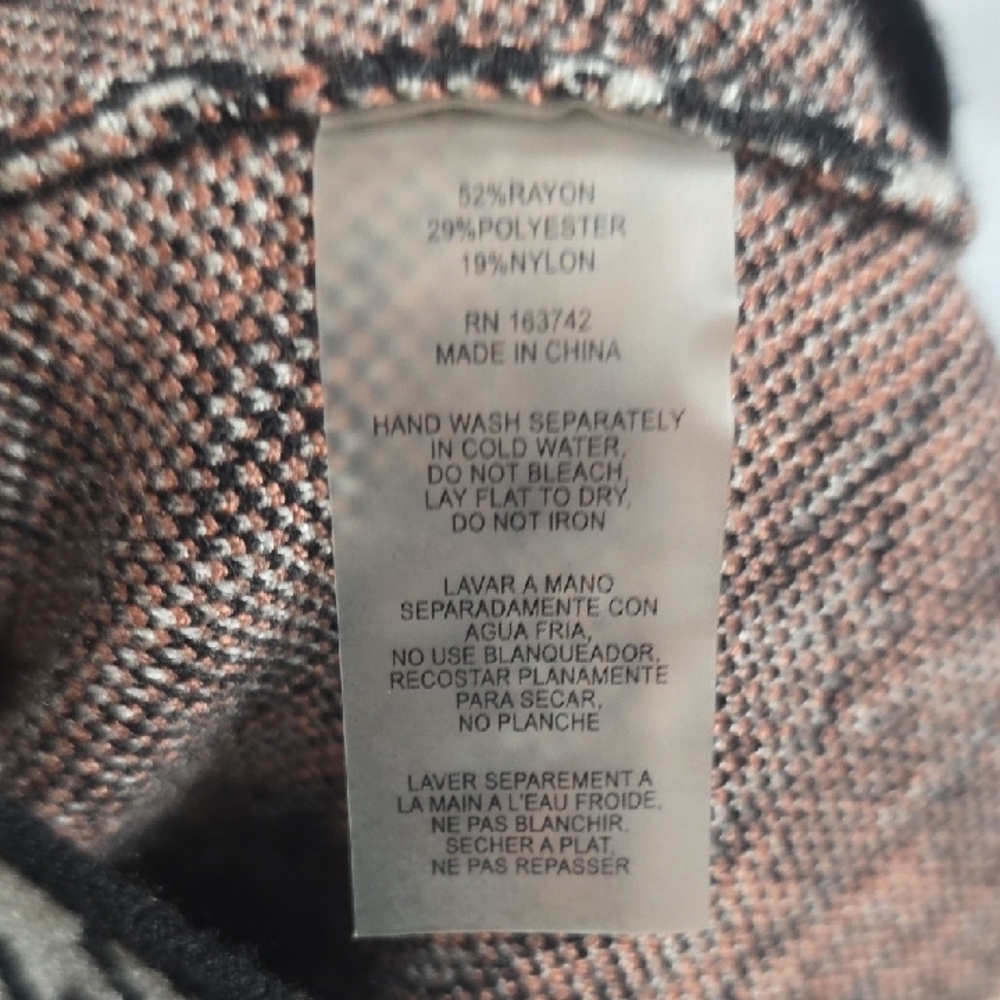 Joie Houndstooth Double Breasted Knit Blazer - M - Picture 7 of 9
